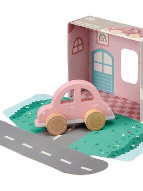 Little Town Wooden My First Car Pull Toy, 18+ months, NIB